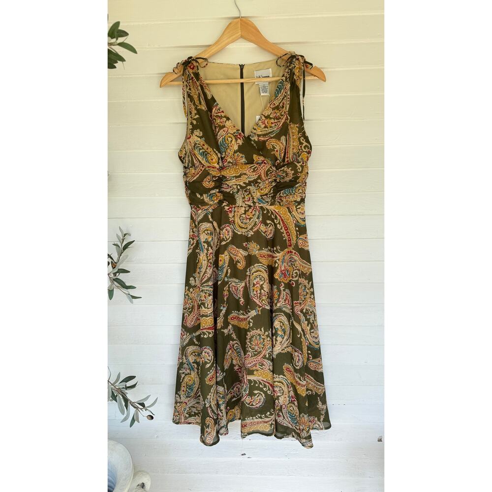 Vintage DJ Summers Paisley Wrap Dress (8)